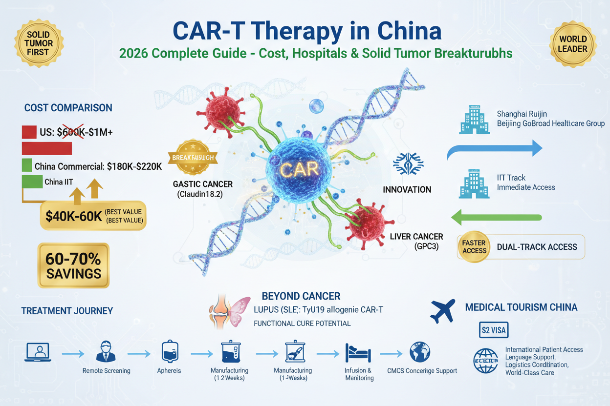 CAR-T Therapy in China: 2026 Complete Guide - Cost, Hospitals & Solid Tumor Breakthroughs