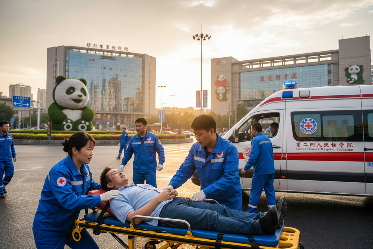 Italian Tourist's Life Saved by Swift Emergency Response in Chengdu | Medical Emergency Success Story