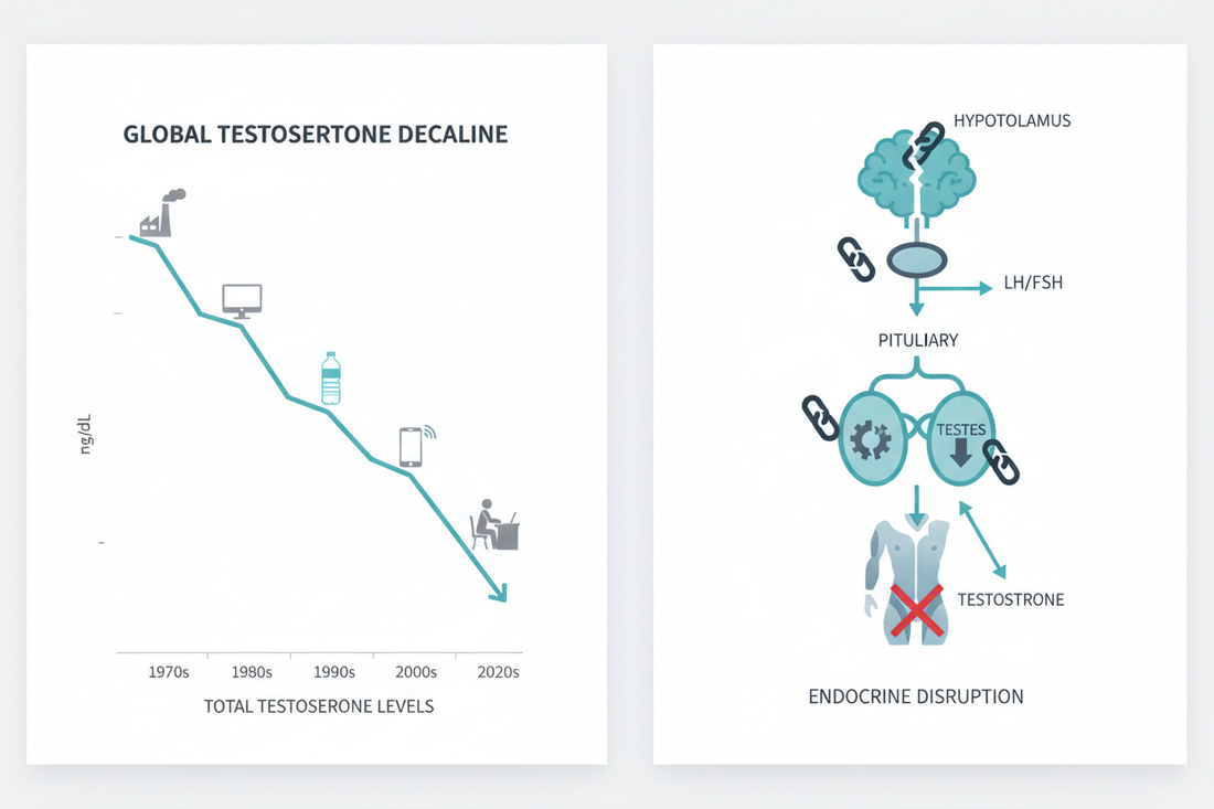 The Testosterone Decline: How the Industrial & Digital Age Is Reshaping Male Health